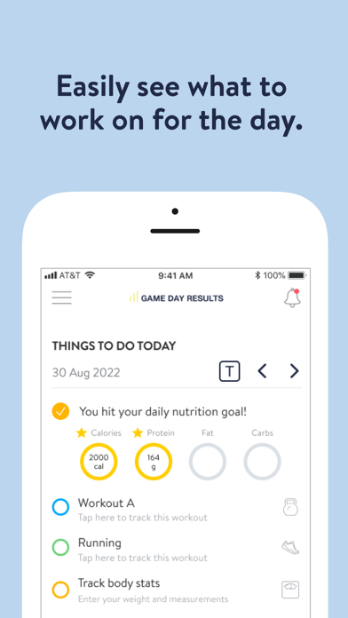 Game Day Results Screenshot