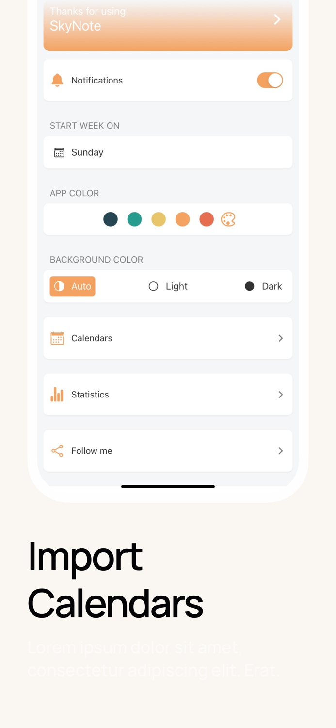 Skynote Daily planner