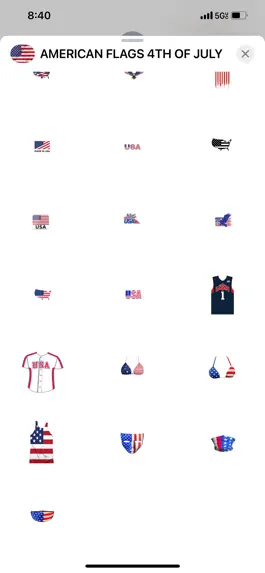 Game screenshot AMERICAN FLAGS JULY 4 Stickers hack