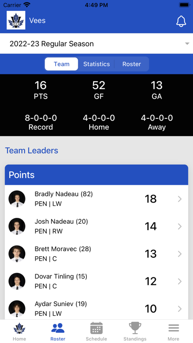 Penticton Vees Screenshot