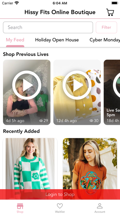 Hissy Fits Online Boutique Screenshot