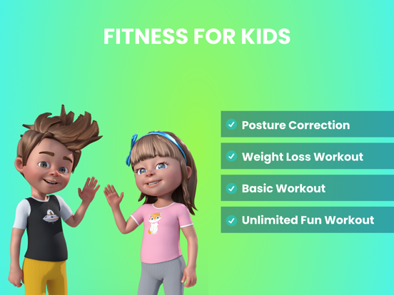 Fitness for Kids: Kids Workout iPad screenshot 7 - Health & Fitness app