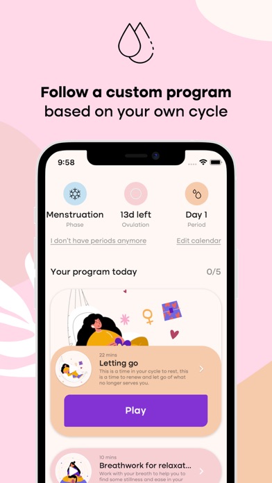 Relieved: Period Pain Hypnosis Screenshot