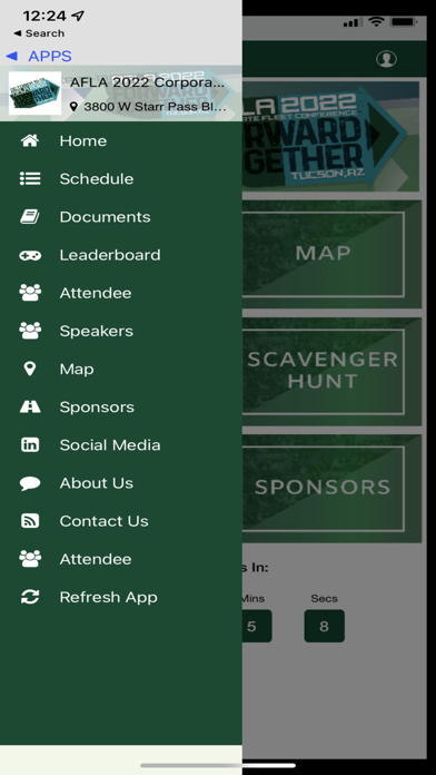 AFLA Meetings Screenshot