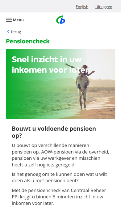 Centraal Beheer PPI Screenshot