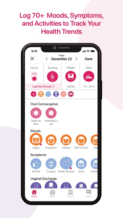 Oohvie - Log Periods and Chat screenshot-3
