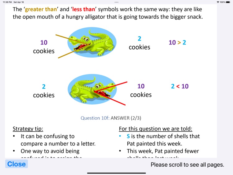 Common Core math test, 5.2