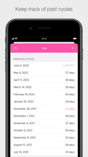 cycle.log iphone screenshot 2