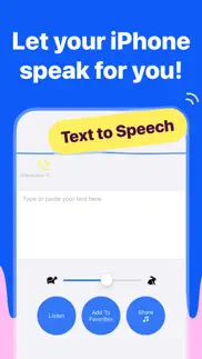 type & speak - text to speech iphone screenshot 1