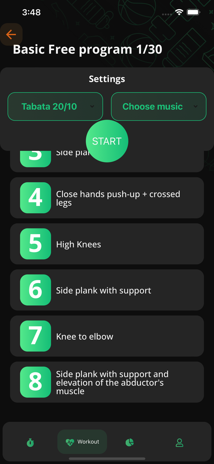 Tabata HIIT Workouts timer app