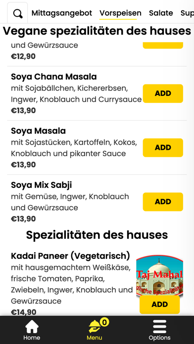 Restaurant Taj Mahal Frechen Screenshot
