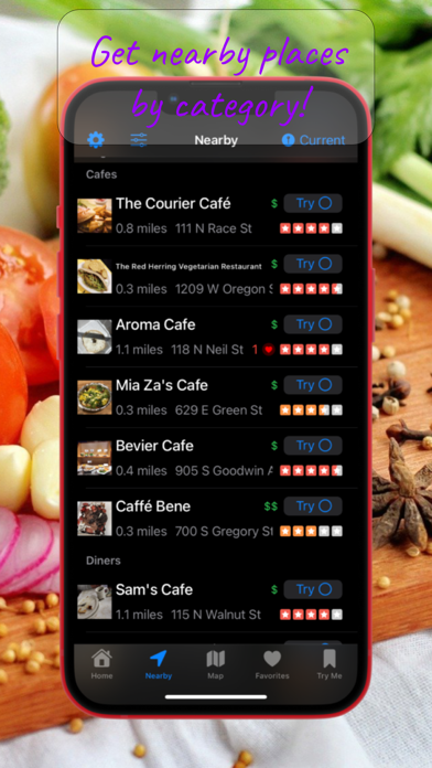 Nearby Food Screenshot