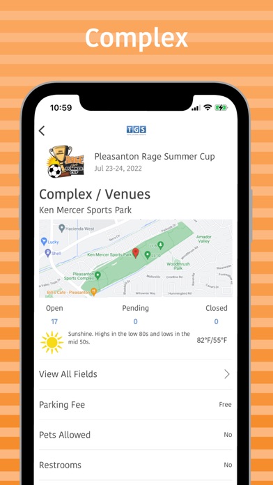 Pleasanton Rage Tournaments Screenshot