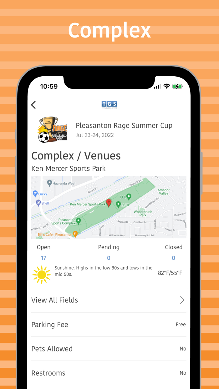 Pleasanton Rage Tournaments