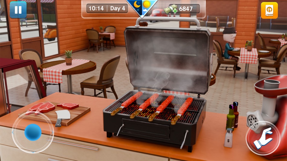 #1. Kebab Simulator-Food Chef Game (iOS) By: Muhammad Qasim Ali