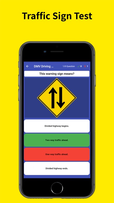 DMV Permit Practice Test US Screenshot
