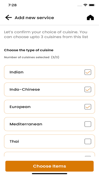 Bookmychef online Screenshot