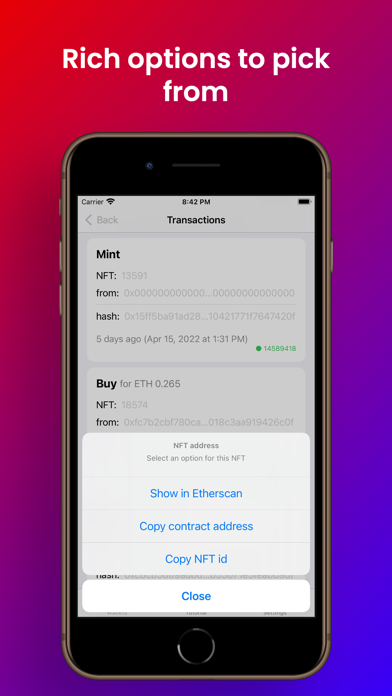 NFT Explorer Screenshot