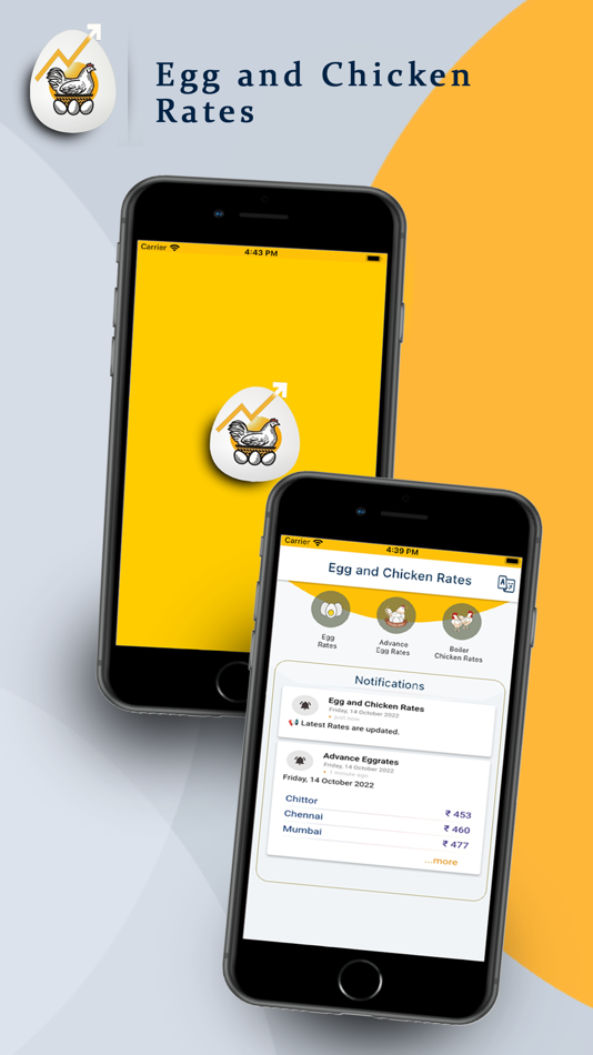 #1. Egg and Chicken Rates (iOS) By: Kishore Geddam