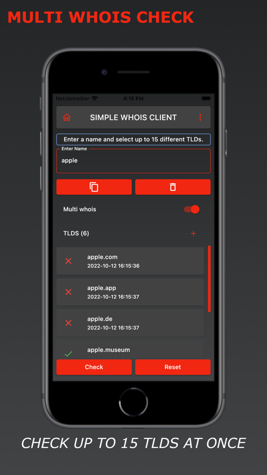 #2. Simple Whois Client (macOS) 由: Daniel Linsenmeier