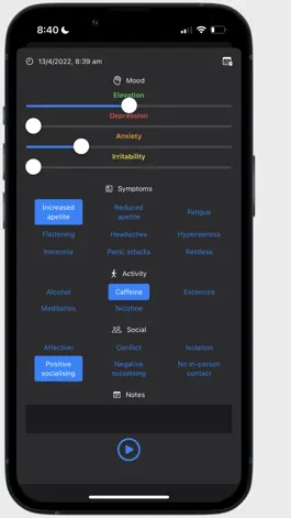 Game screenshot MoodSnap mood diary apk