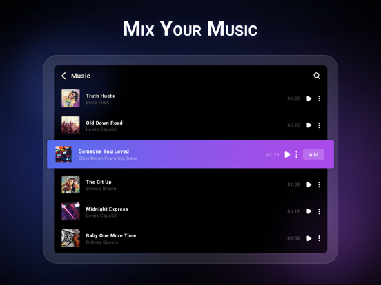DJ Music Mixer - Dj Remix Pro iPad screenshot 4 - Music app