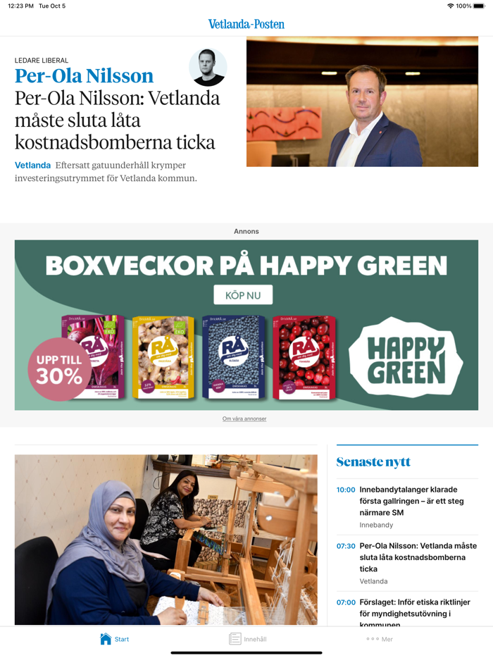 Vetlanda-Posten Nyhetsapp