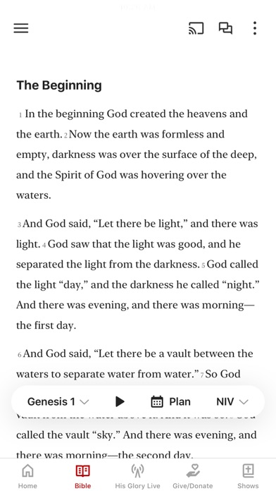 His Glory Ministry Screenshot