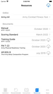 acft calculator and resources iphone screenshot 4