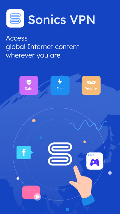 Sonics VPN: Fast & Private Screenshot