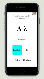 greek letters game iphone screenshot 3