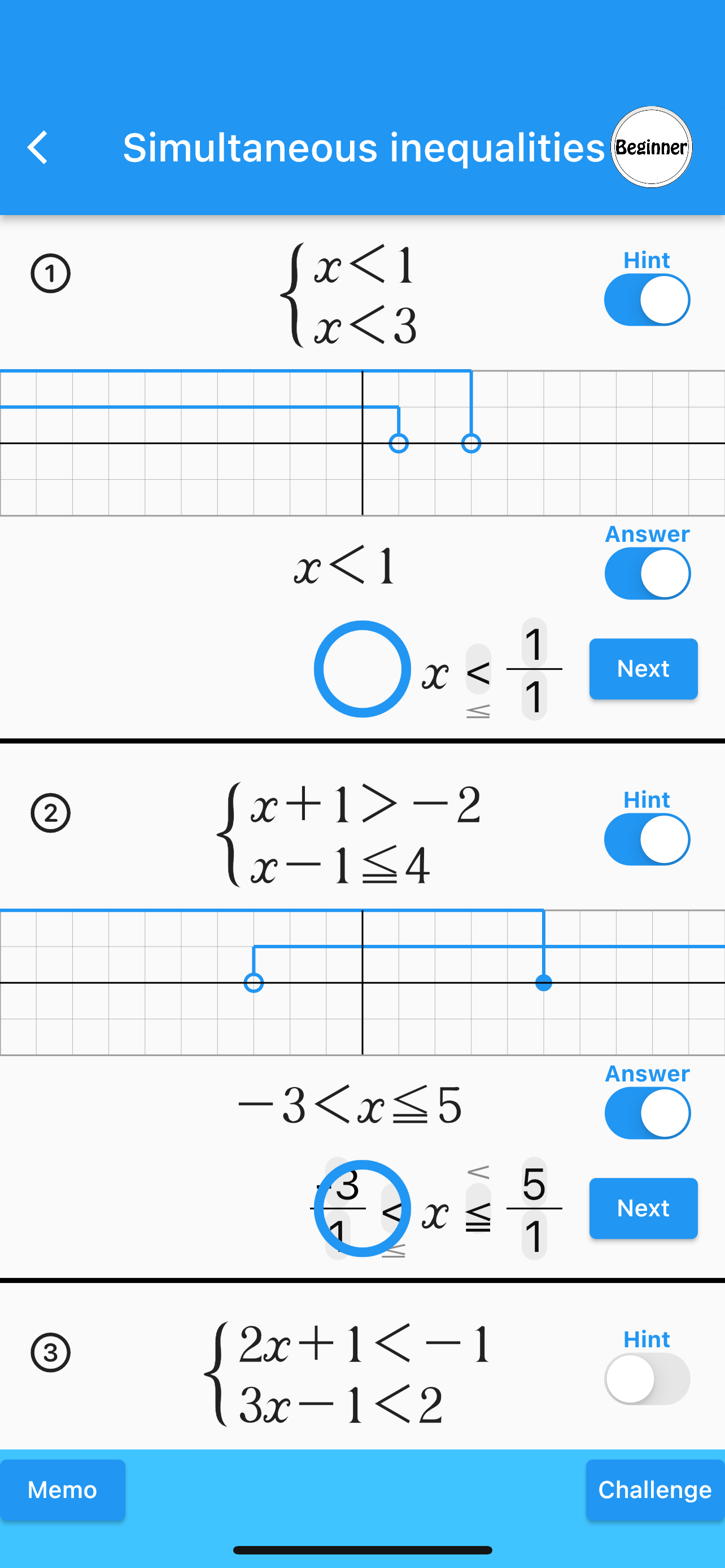 Linear Function(Math Drills)