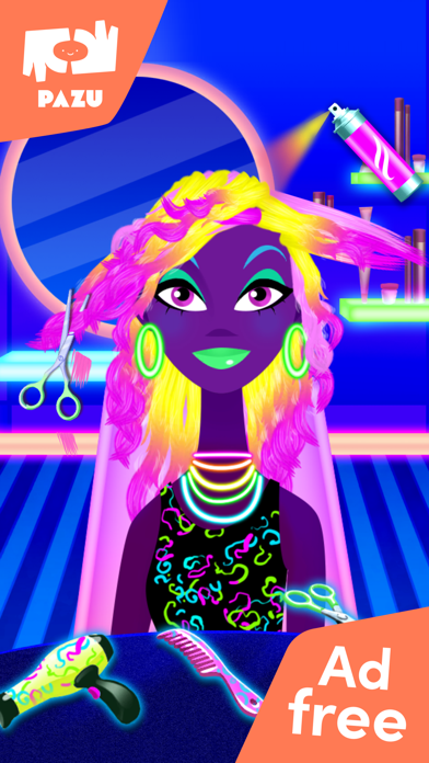 Screenshot #1 pour Girls Hair Salon Glow