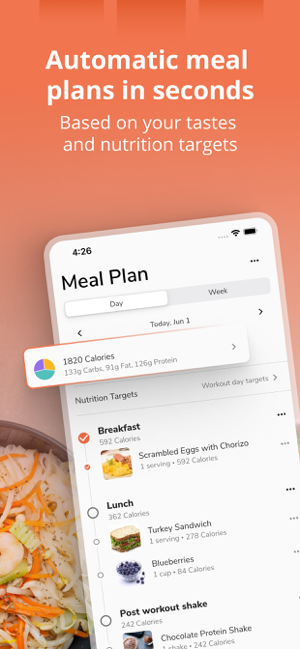 ‎Eat This Much - Meal Planner Screenshot