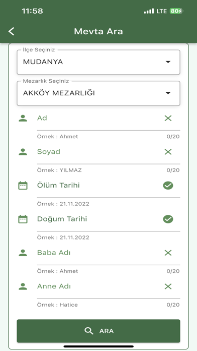 Bursa Mezarlık Bilgi Sistemi Screenshot