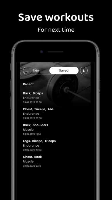 Tony's Gym Workout Screenshot