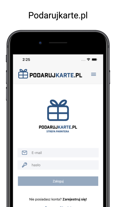 Podaruj kartę - Partner app screenshot