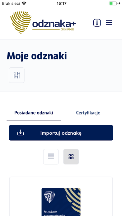 Odznaka+ Screenshot