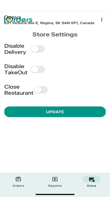 iOrders Restaurant Admin