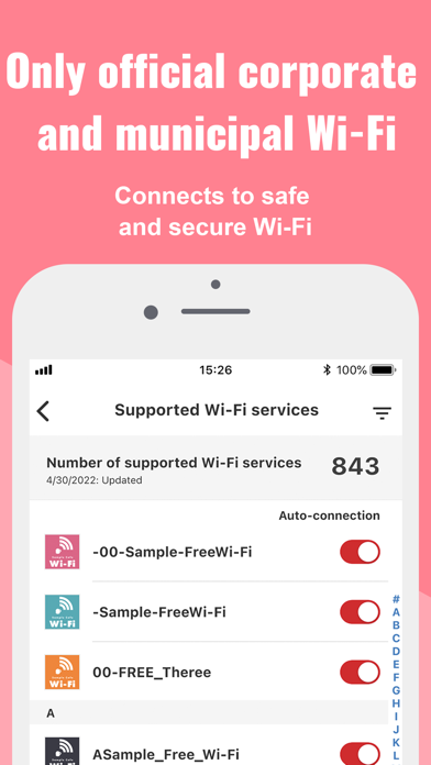 Japan Wi-Fi auto-connect Screenshot