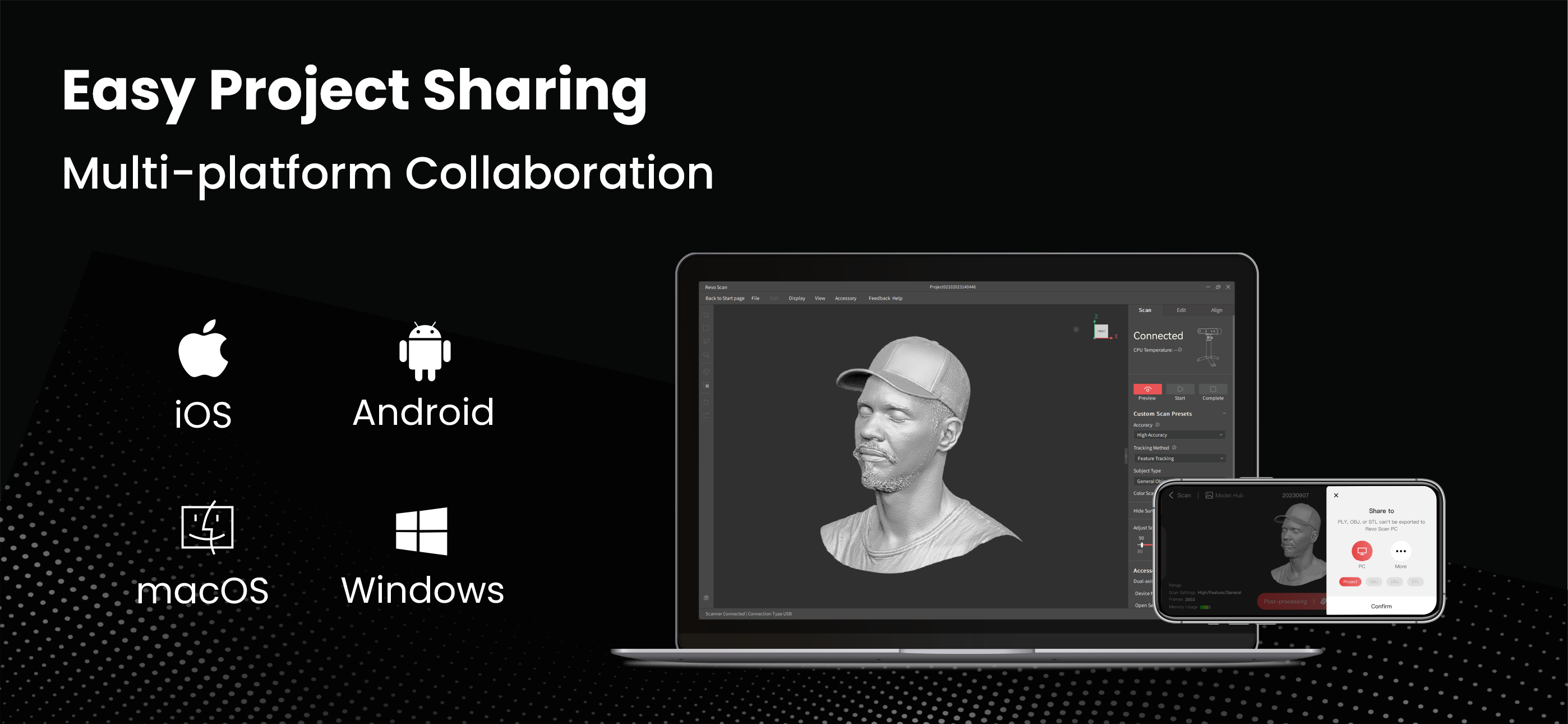 Revo Scan-3D scanner app
