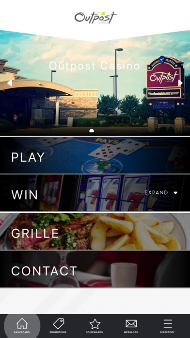 Indigo Sky & Outpost Casinos Screenshot