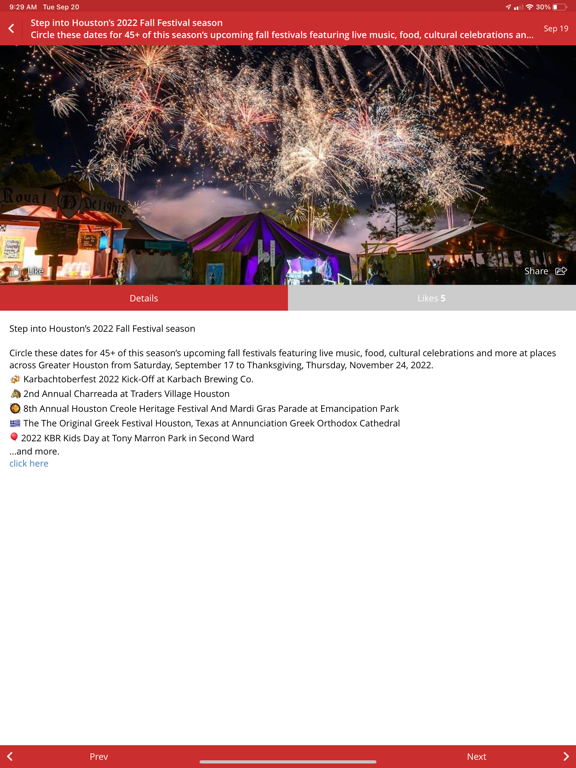 365 Things to Do in Houston iPad screenshot 8 - Travel app