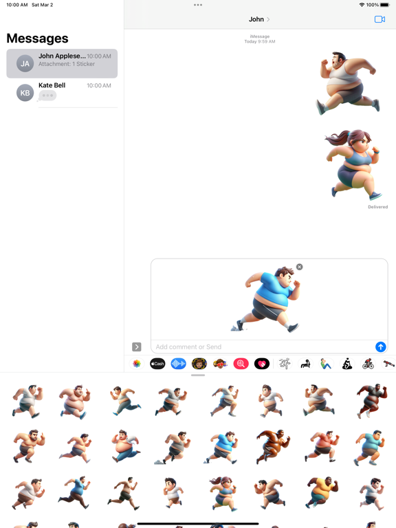 Screenshot #6 pour Sprinting Stickers