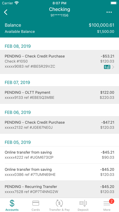 Maui FCU Mobile Banking Screenshot