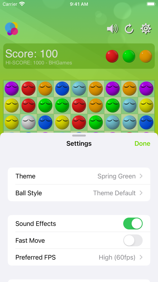 #3. Ball Lines Classic (iOS) 由: 正兵 吴