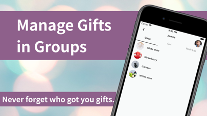 GiftNote - Gift Management App Screenshot