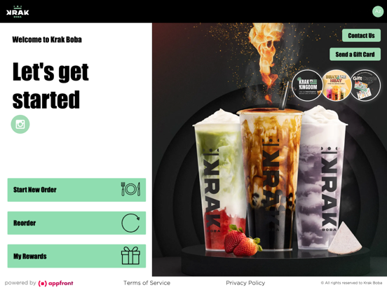 Krak Boba iPad screenshot 1 - Food & Drink app