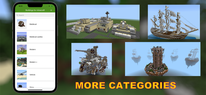 Buildings for Minecraft PE