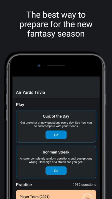 Air Yards: Football Trivia Screenshot
